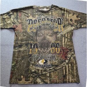 Mossy Oak Paramount Outdoors Mens Medium‎ Camo Boar Graphic T Shirt Predator